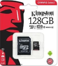 KINGSTON MicroSDHC 128Gb + adaptér